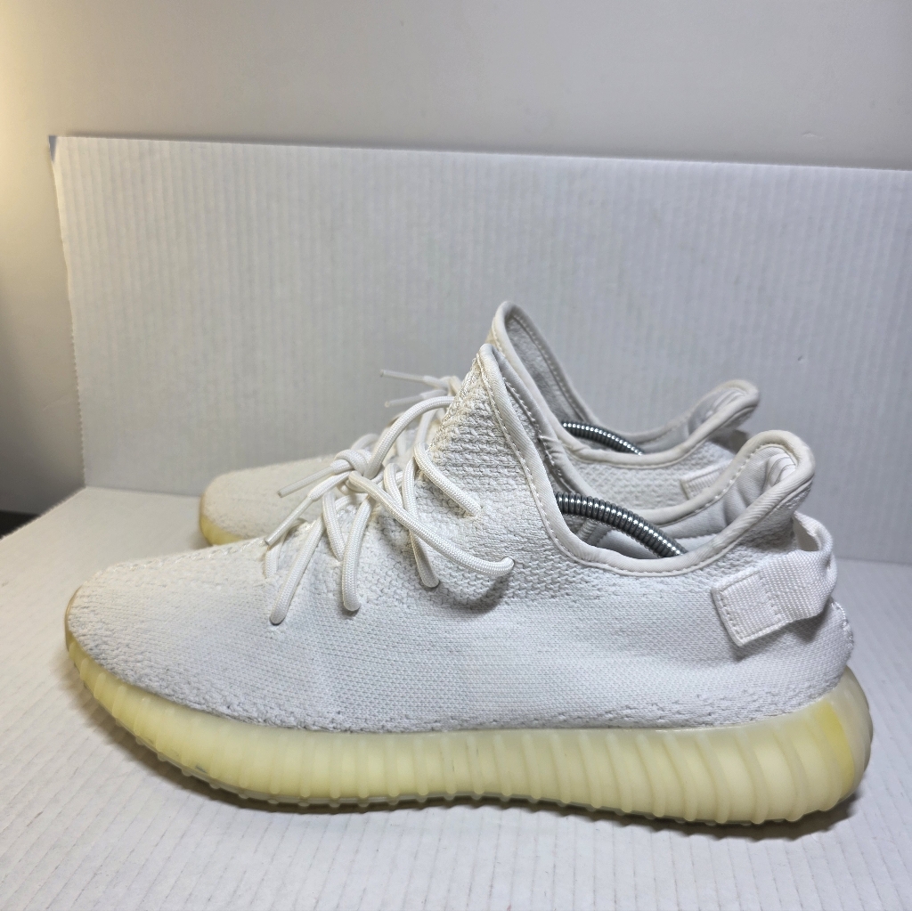 Adidas Yeezy Boost 350 V2 Cream Triple White Low Sneakers Mens Size 12